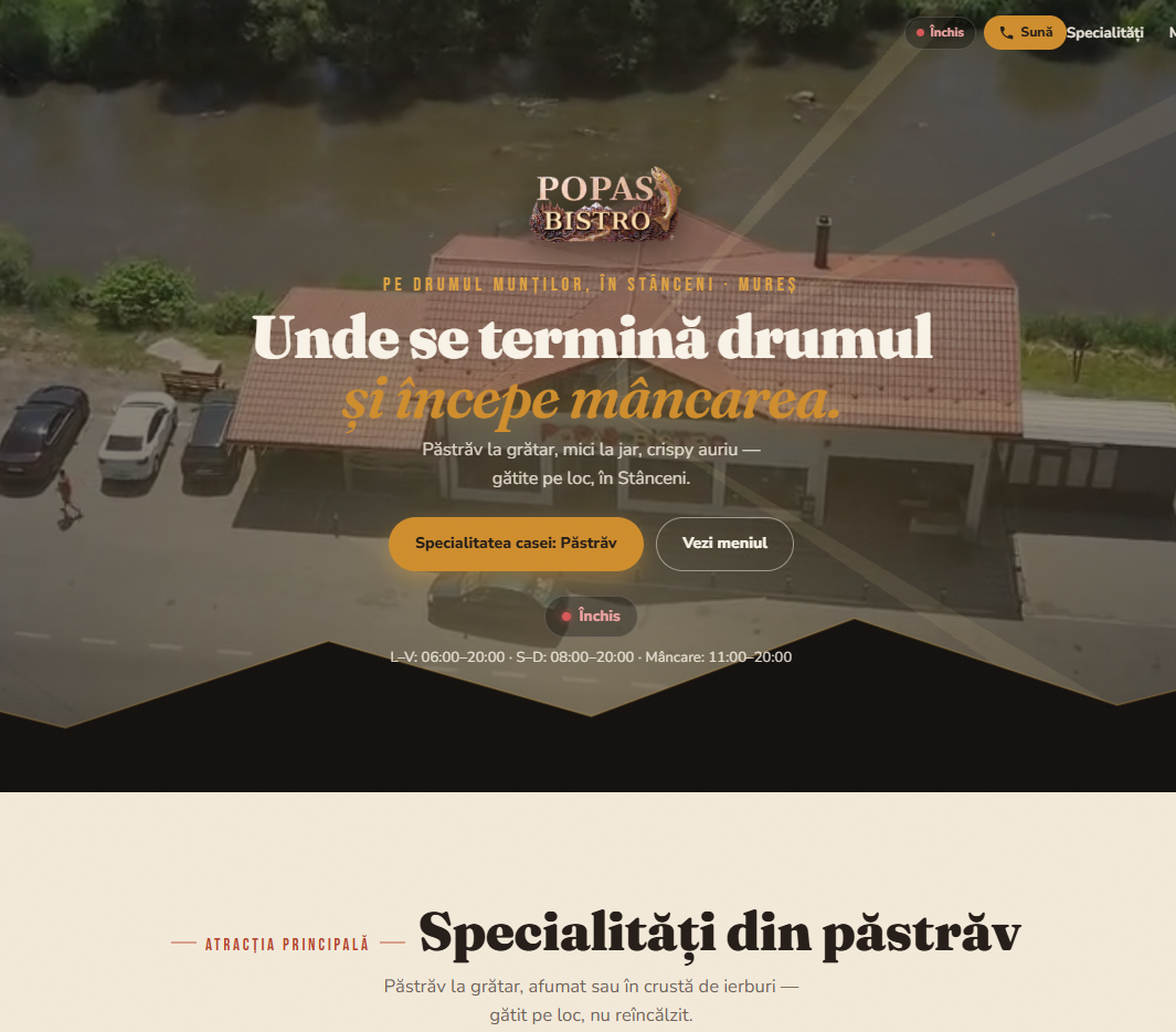 Studiu de caz — Popas Bistro